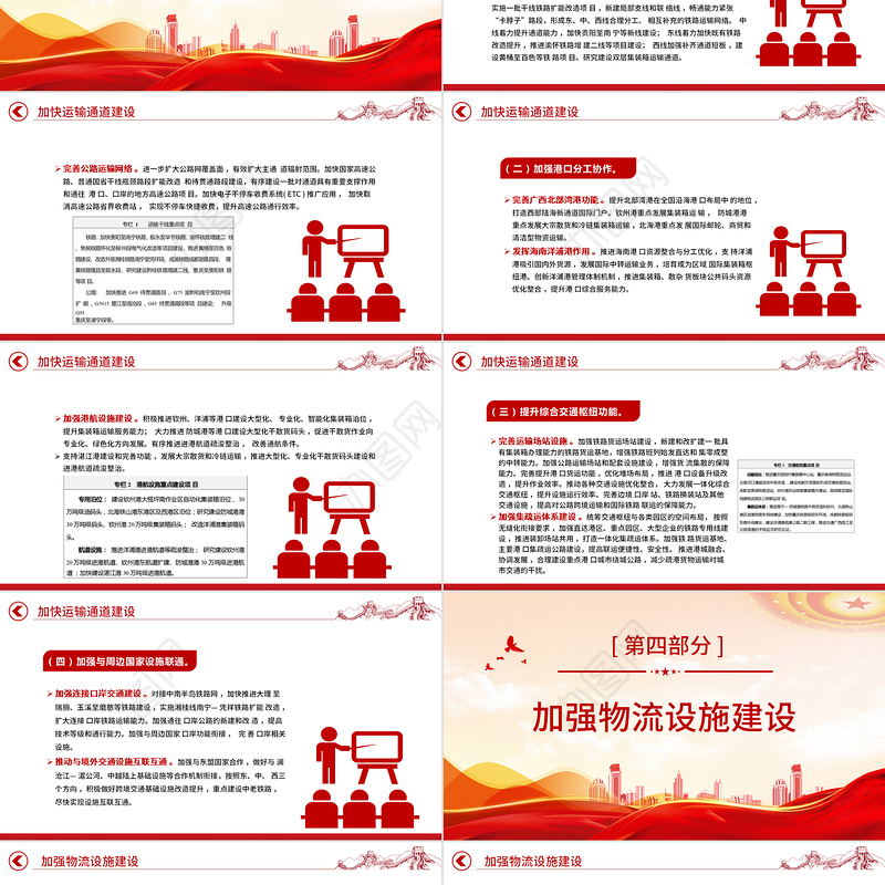 2023西部陆海新通道总体规划PPT简洁实用加强区域协调发展共建西部陆海新通道课件