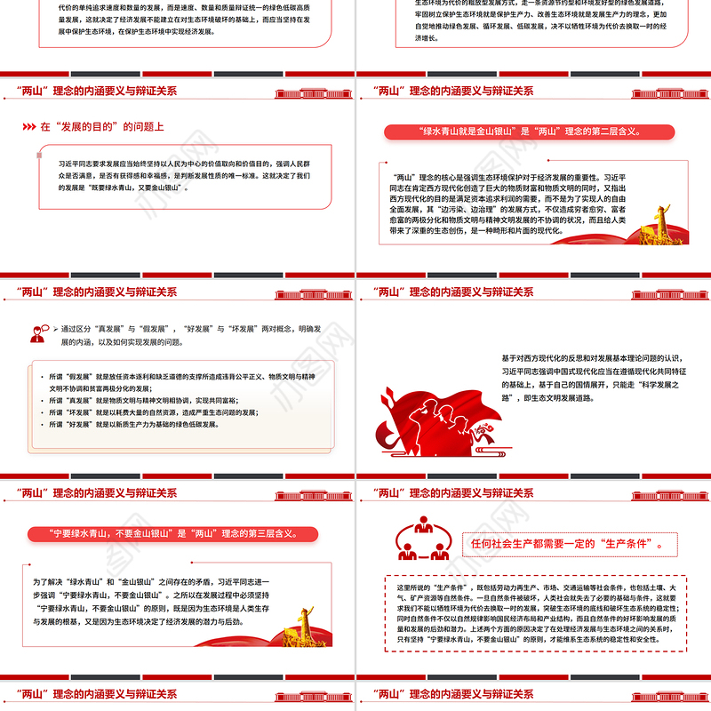 “两山”理念提出二十周年PPT绿水青山就是金山银山党课下载
