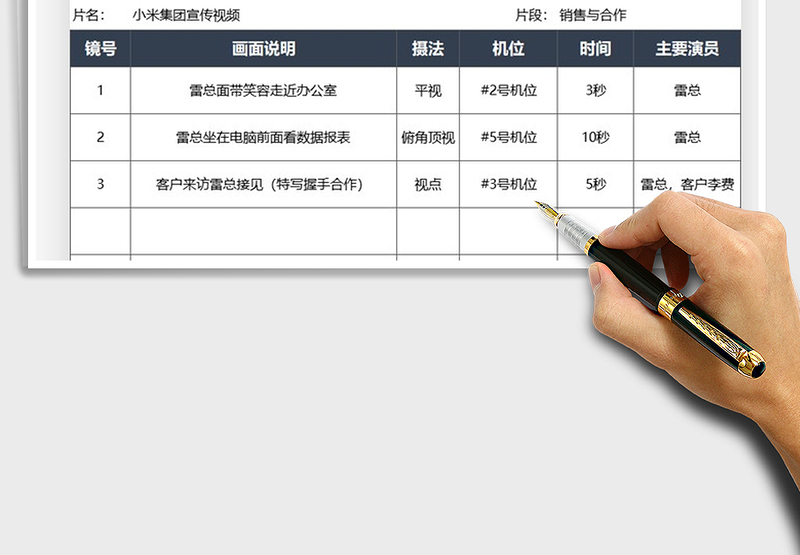 2021年拉片分镜头表