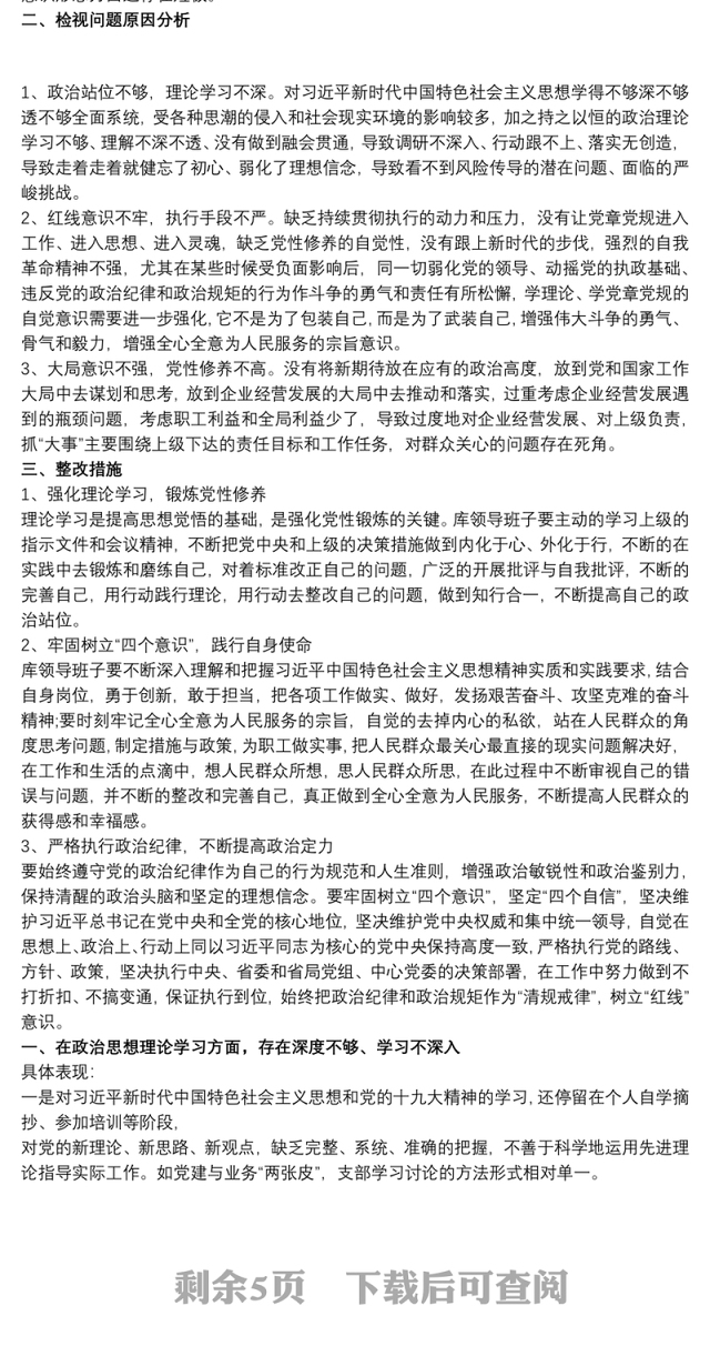 党支部检视问题清单和整改措施3篇