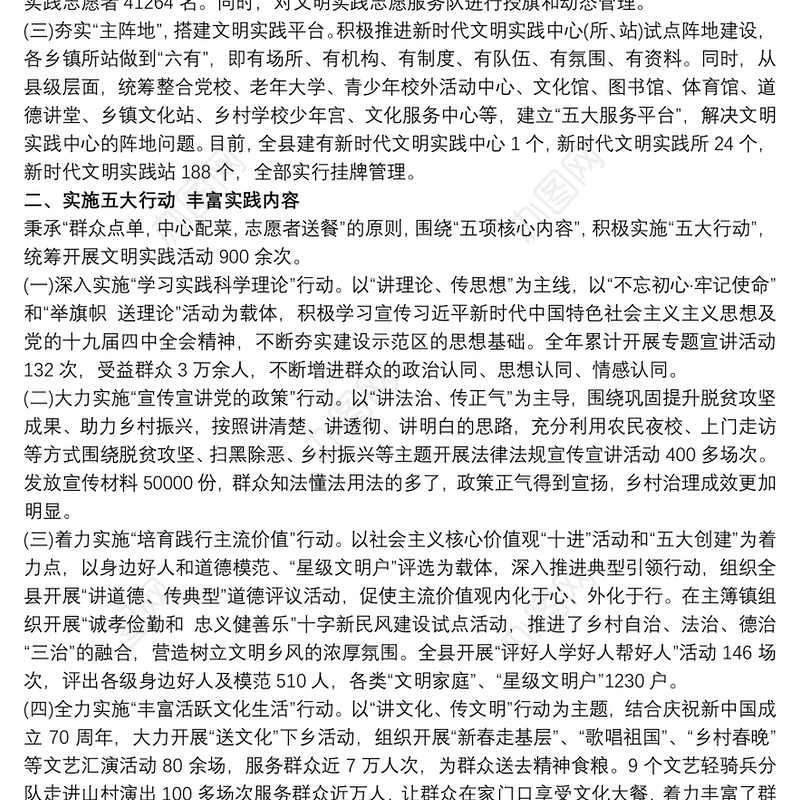 建设新时代文明实践中心工作总结最新