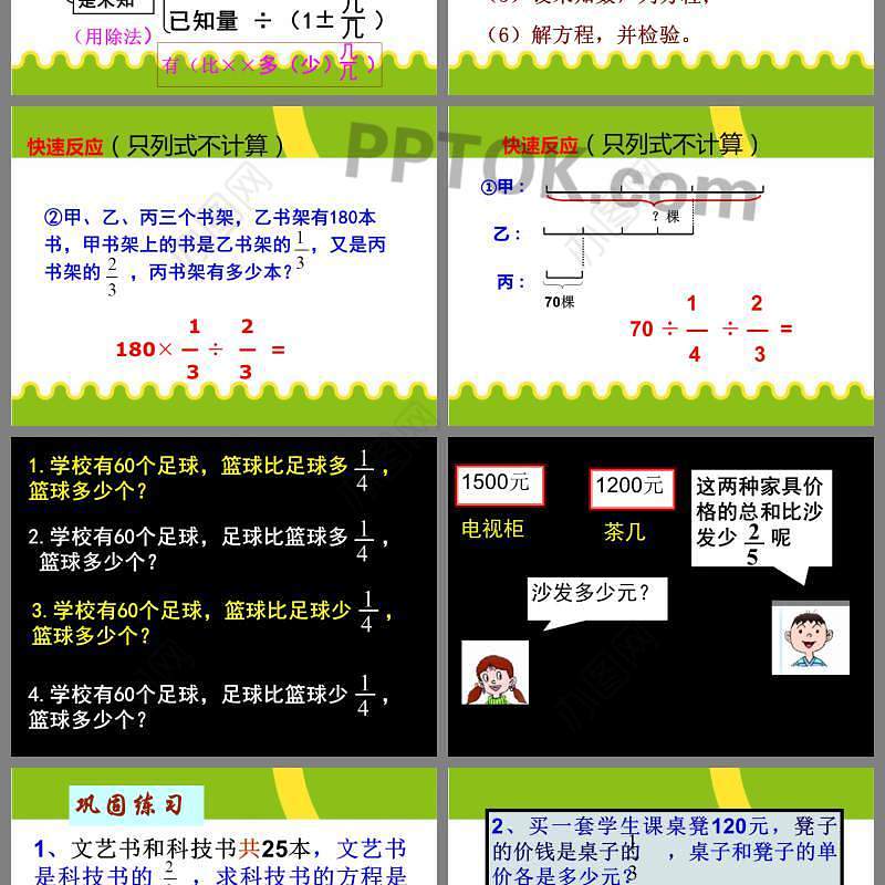 最新人教版六年级上册三单元分数除法整理与复习ppt