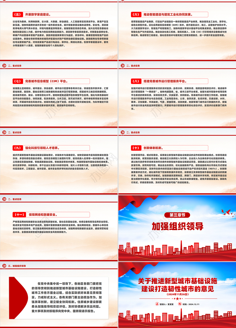 2024关于推进新型城市基础设施建设打造韧性城市的意见PPT课件