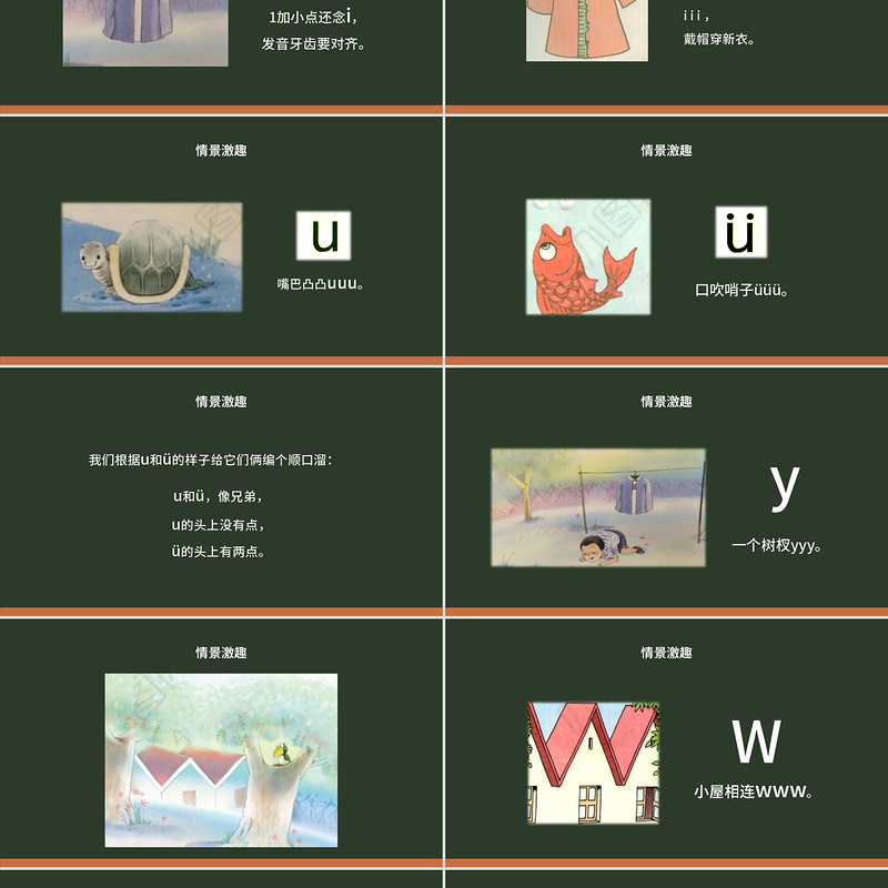 人教版小学一年级语文上册第二章汉语拼音（二）：i、u、ü（含配套教案）课件PPT