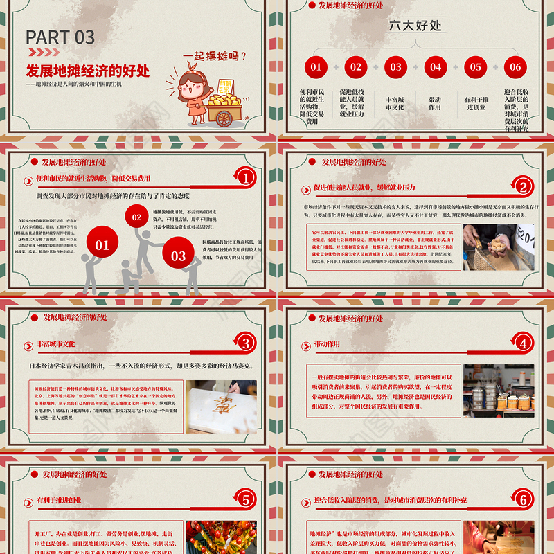 2020创意复古风地摊经济解读PPT