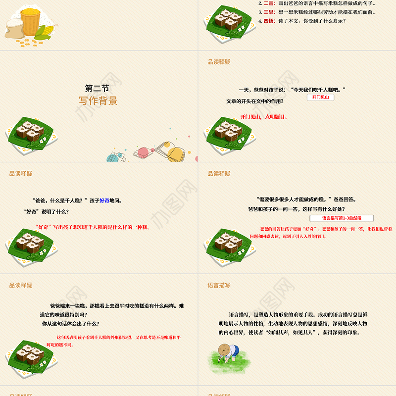 2022千人糕PPT课文第6课小学二年级语文下册部编人教版教学课件