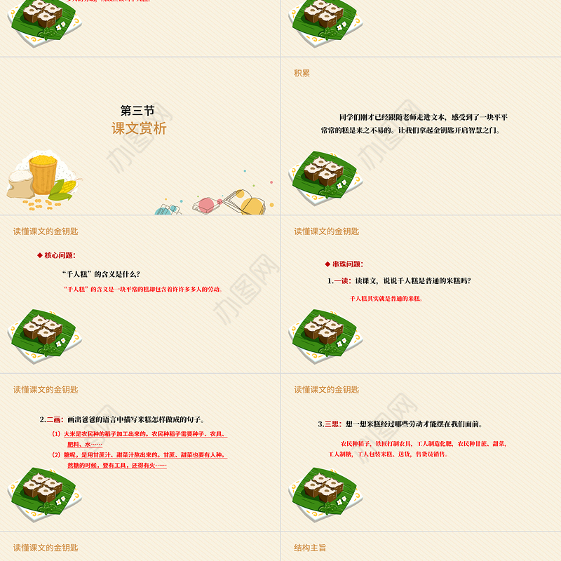 2022千人糕PPT课文第6课小学二年级语文下册部编人教版教学课件