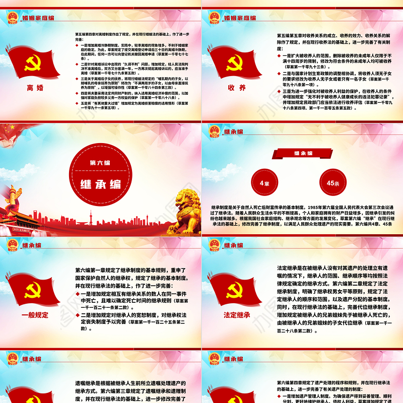 中华人民共和国民法典草案解读党课PPT