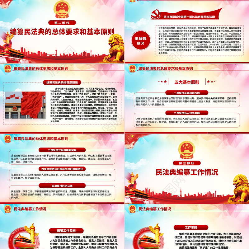 中华人民共和国民法典草案解读党课PPT