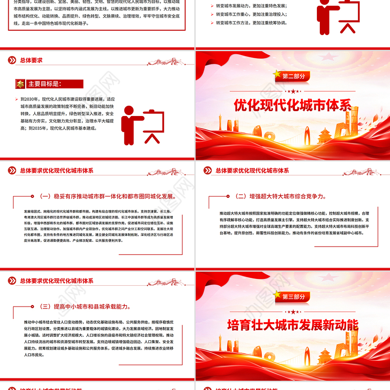 精美大气关于推动城市高质量发展的意见PPT课件