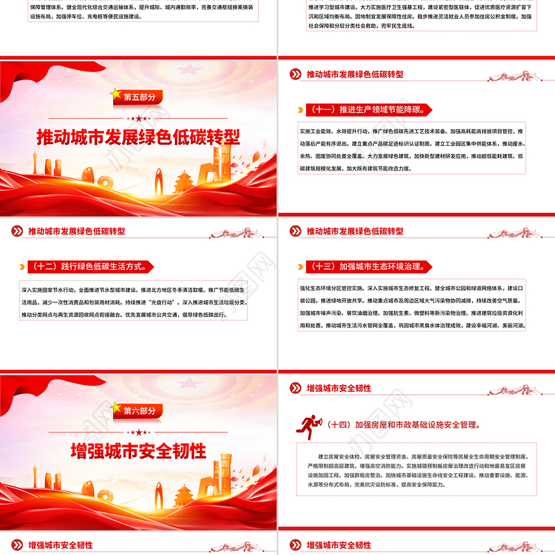 精美大气关于推动城市高质量发展的意见PPT课件