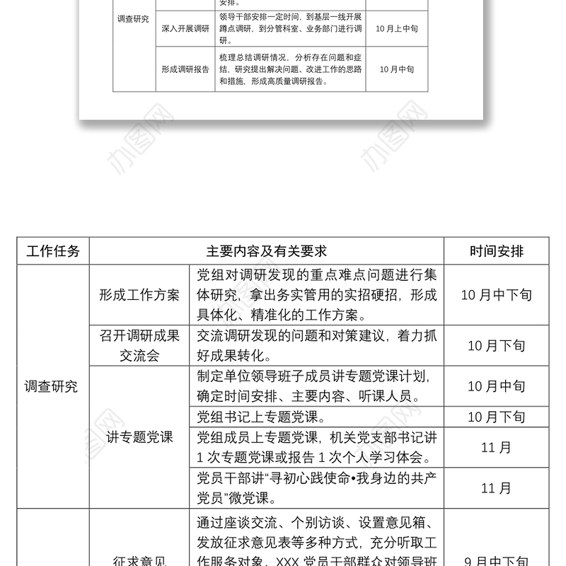 2021第二批“不忘初心、牢记使命”主题教育计划安排表（方案）