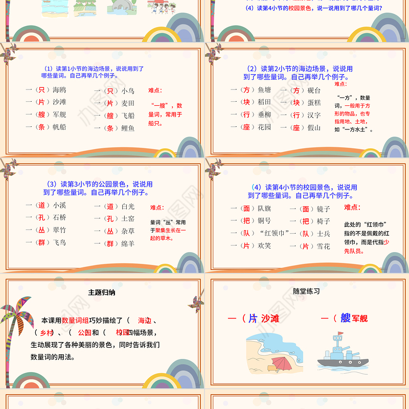2022场景歌PPT童趣可爱识字第1课小学二年级语文上册人教版教学课件