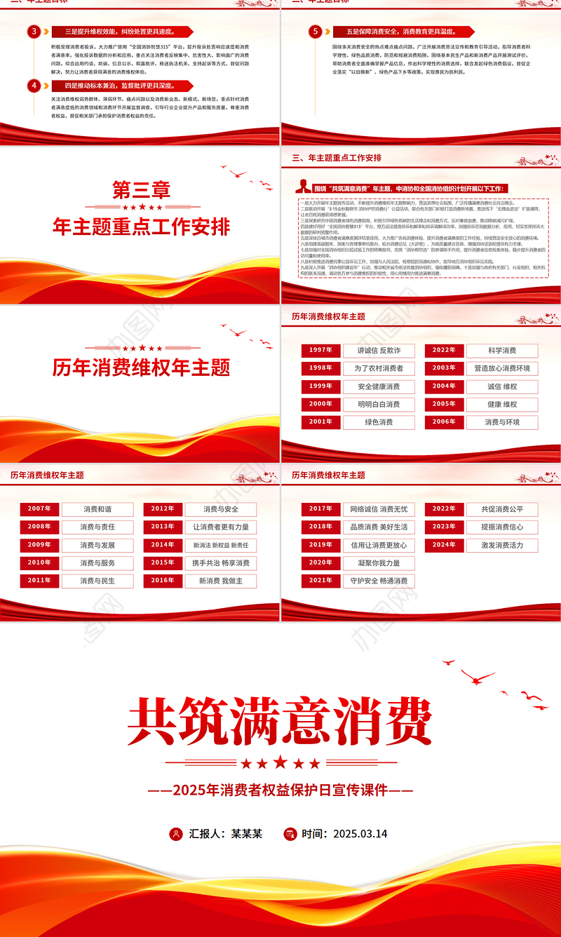 共筑满意消费PPT2025年315消费者权益保护日宣传课件