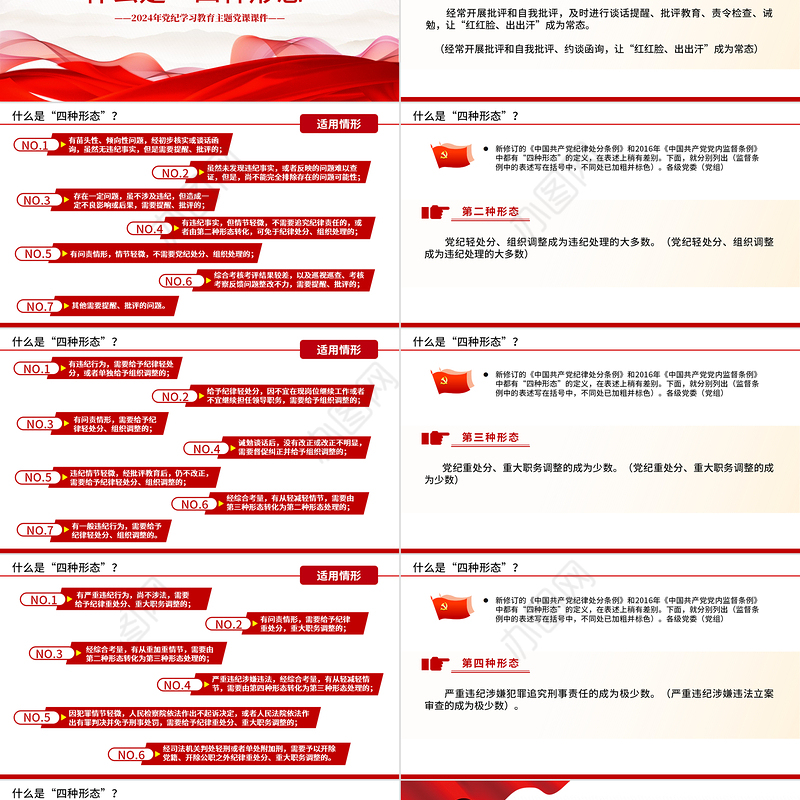 2024监督执纪“四种形态”PPT党纪学习教育主题微党课