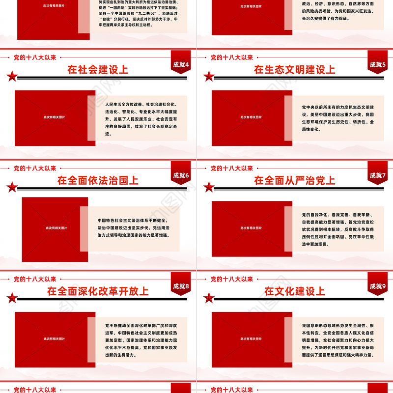 2022新时代伟大成就PPT十八大以来取得的巨大成就国企机关单位主题党日党课学习党建党课课件