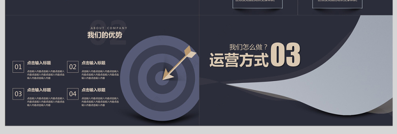 大气高端融资计划书PPT模板