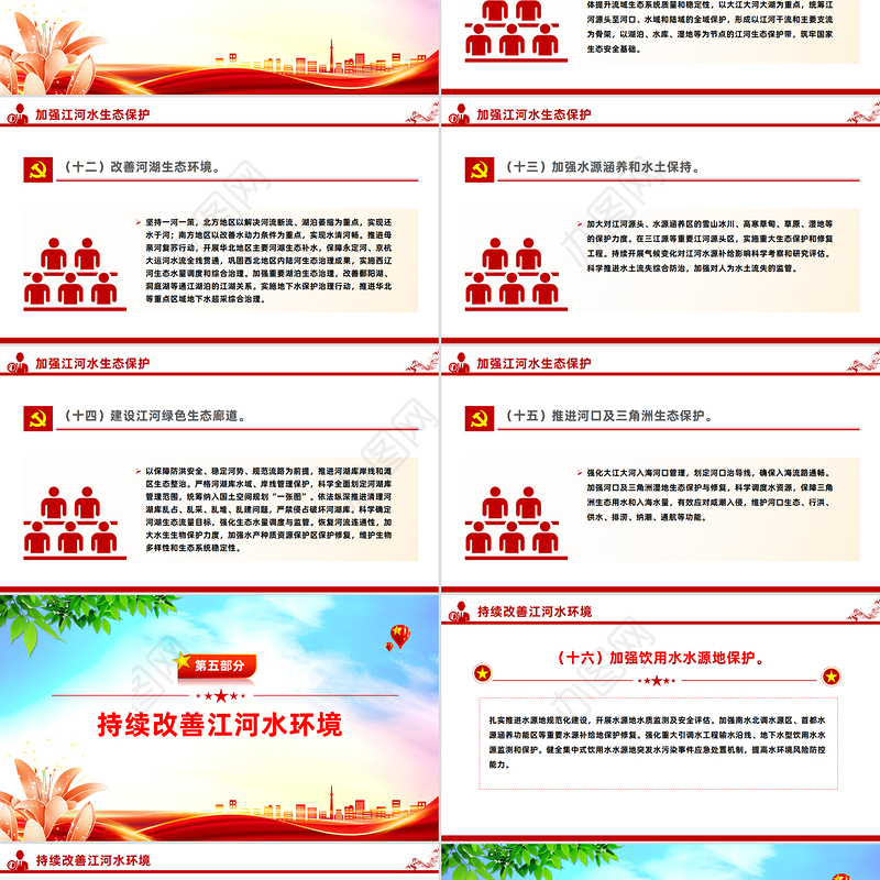 2025关于全面推进江河保护治理的意见PPT课件