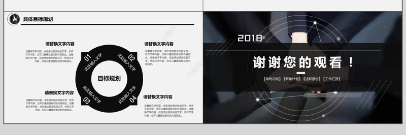 2018市场销售部营销工作总结计划PPT模板