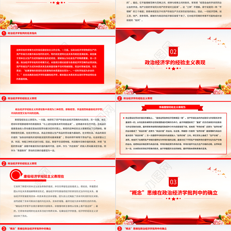 2022马克思政治经济学批判的“概念”思维PPT红色党政风深入学习《政治经济学批判》专题党课党建课件