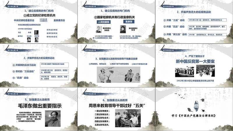 廉政党风廉政中国风