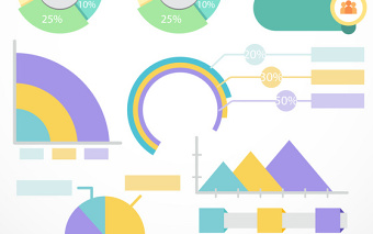 PPT数据时尚元素矢量图形图标
