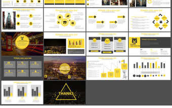 时尚欧美杂志风通用PPT模板