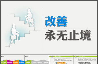 改善永无止境商务培训ppt模板（布衣公子）