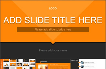 橙色商务PPT模板设计