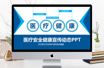 医疗安全健康宣传PPT模版