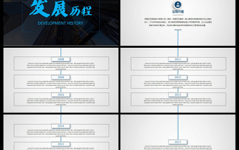 公司发展历程企业大事记PPT模板