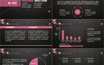 商务月度工作总结工作计划PPT模板