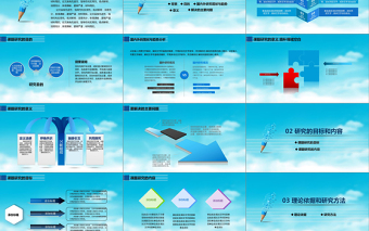 2019课题开题报告PPT模板