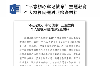 2023主题教育问题清单