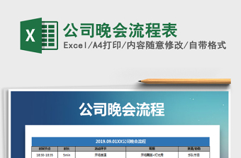 2021年公司晚会流程表