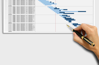 2021年全动态项目管理表 甘特图