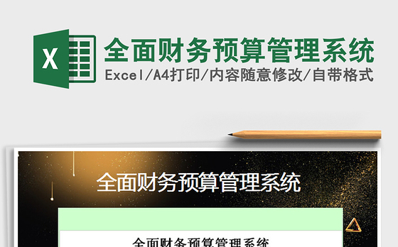 2021年全面财务预算管理系统
