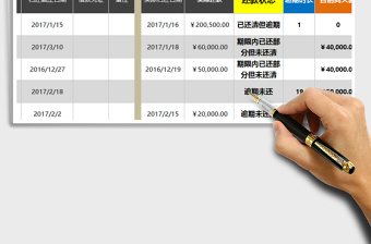 2021年个人还款管理工具（借还一对一，无利息计算）