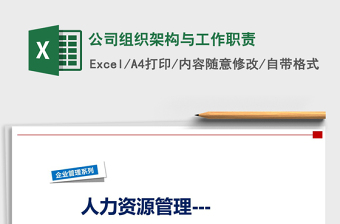 2021年公司组织架构与工作职责