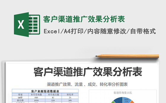 2021年客户渠道推广效果分析表
