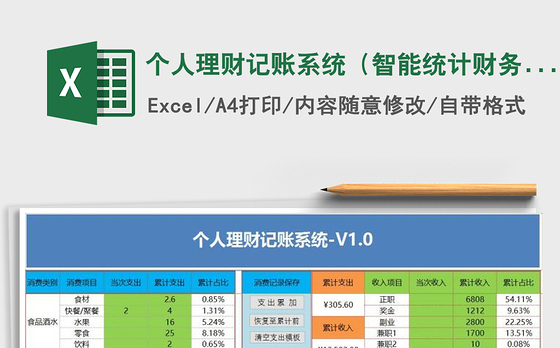 2021年个人理财记账系统（智能统计财务收支）