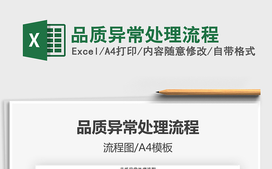 2021年品质异常处理流程