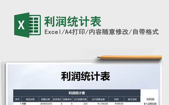 2021年利润统计表