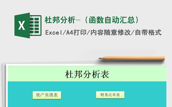 2021年杜邦分析-（函数自动汇总）