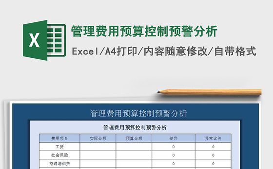 2021年管理费用预算控制预警分析