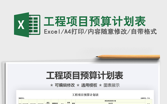 2021年工程项目预算计划表