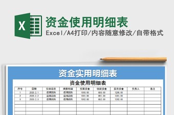 2021年资金使用明细表