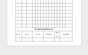 2021年党员积分管理情况公示栏