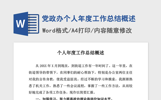 2021年党政办个人年度工作总结概述