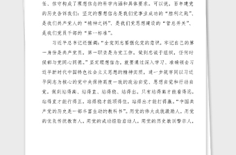 党课百年党史党课稿范文100周年